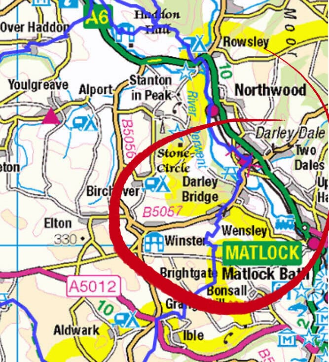Peak District Challenge route B5057